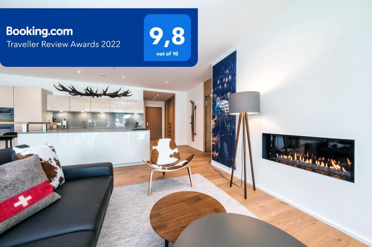 Luxury Panorama Apartment With Alpengold Spa Access Davos Luaran gambar